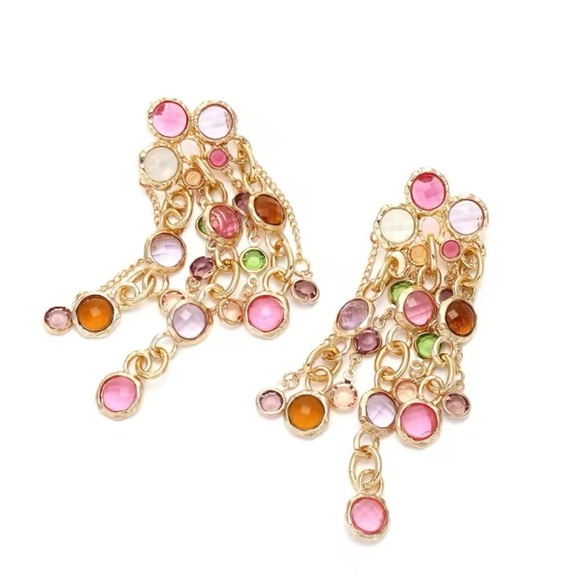 ZARA MULTI-COLOR WATERFALL EARRINGS - Picture 13 of 15